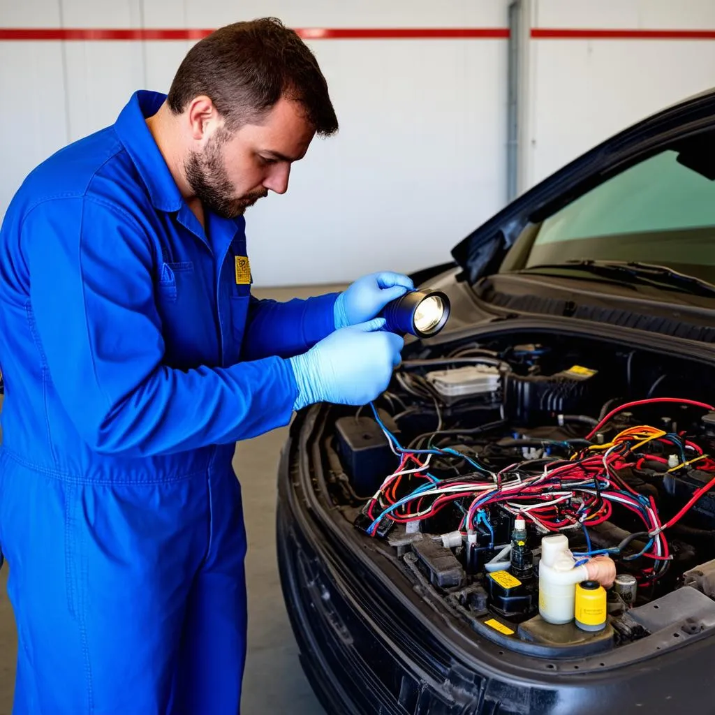 car wiring harness inspection